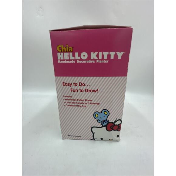New SANRIO Hello Kitty Chia Pet Decorative Planter Easy To Grow - Picture 3 of 4